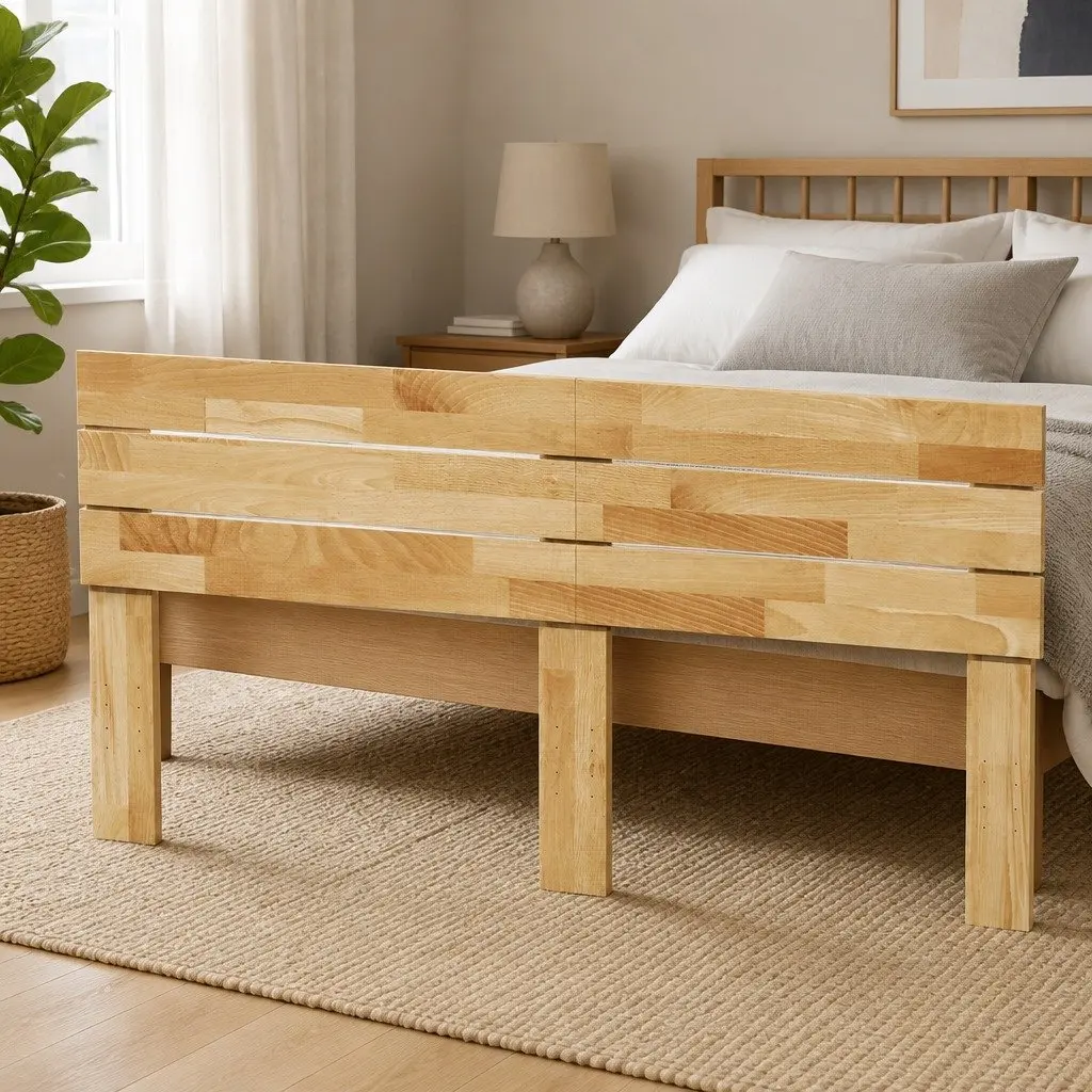 200 cm Solid Wood Oak Headboard for Beds