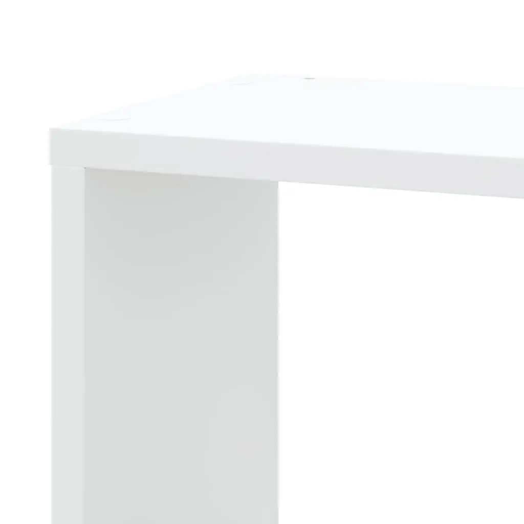 White Wall Corner Shelf 45x45x147cm for Storage
