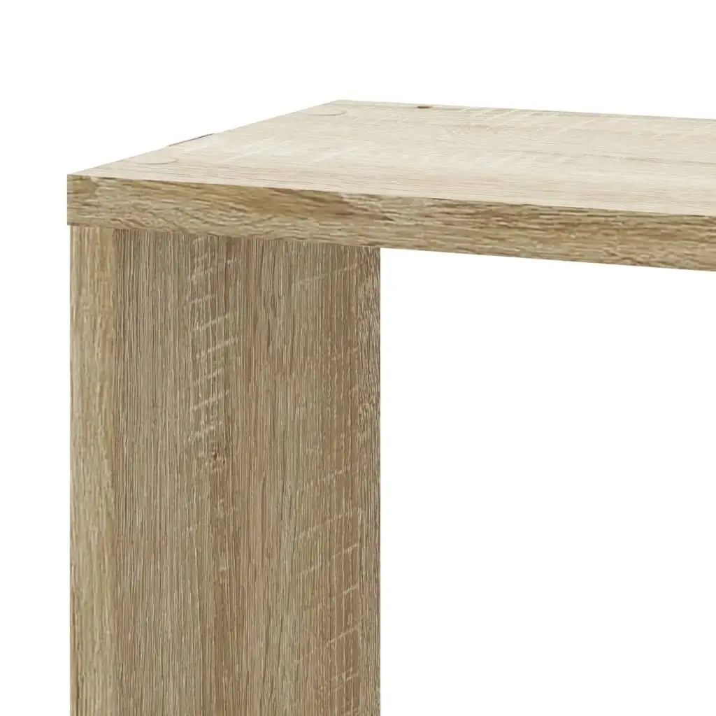 Sonoma Oak Brown Wall Corner Shelf 45x45x147cm