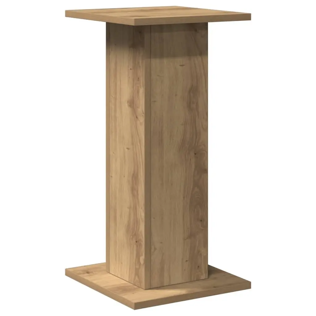 Brown Speaker Stands 2 pcs 30x30x60 cm Engineered Wood