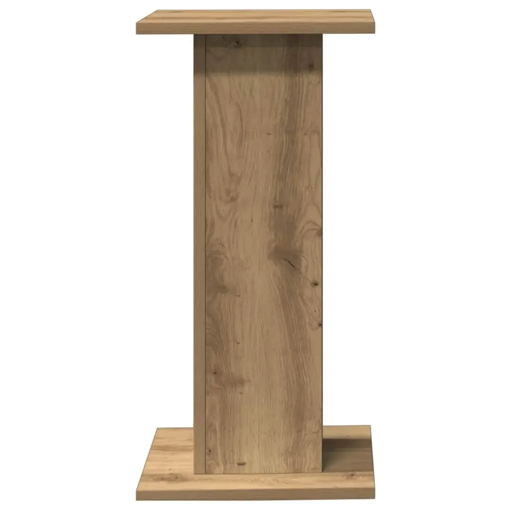 Brown Speaker Stands 2 pcs 30x30x60 cm Engineered Wood