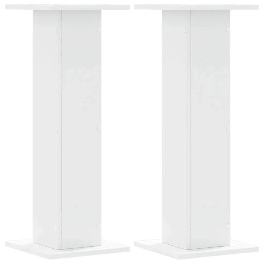 Engineered Wood Speaker Stands 2 pcs White