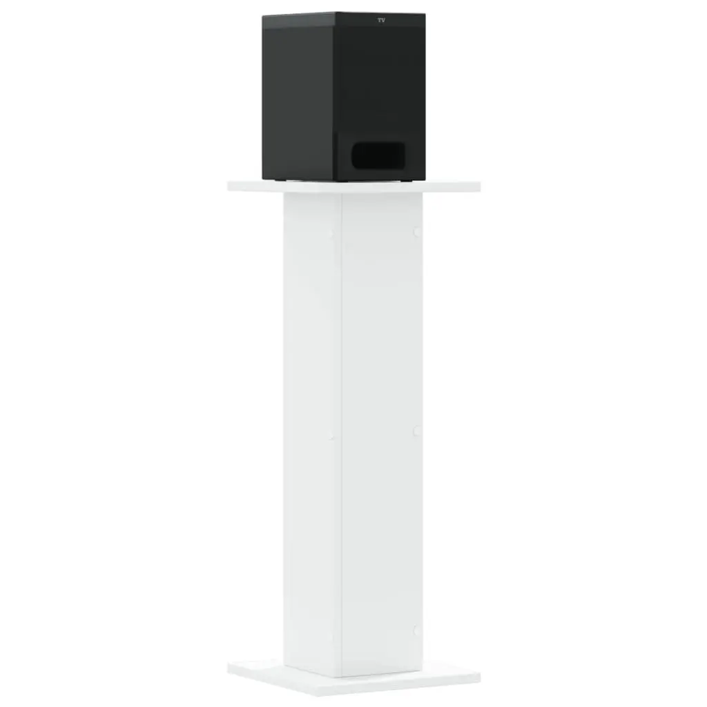 Engineered Wood Speaker Stands 2 pcs White