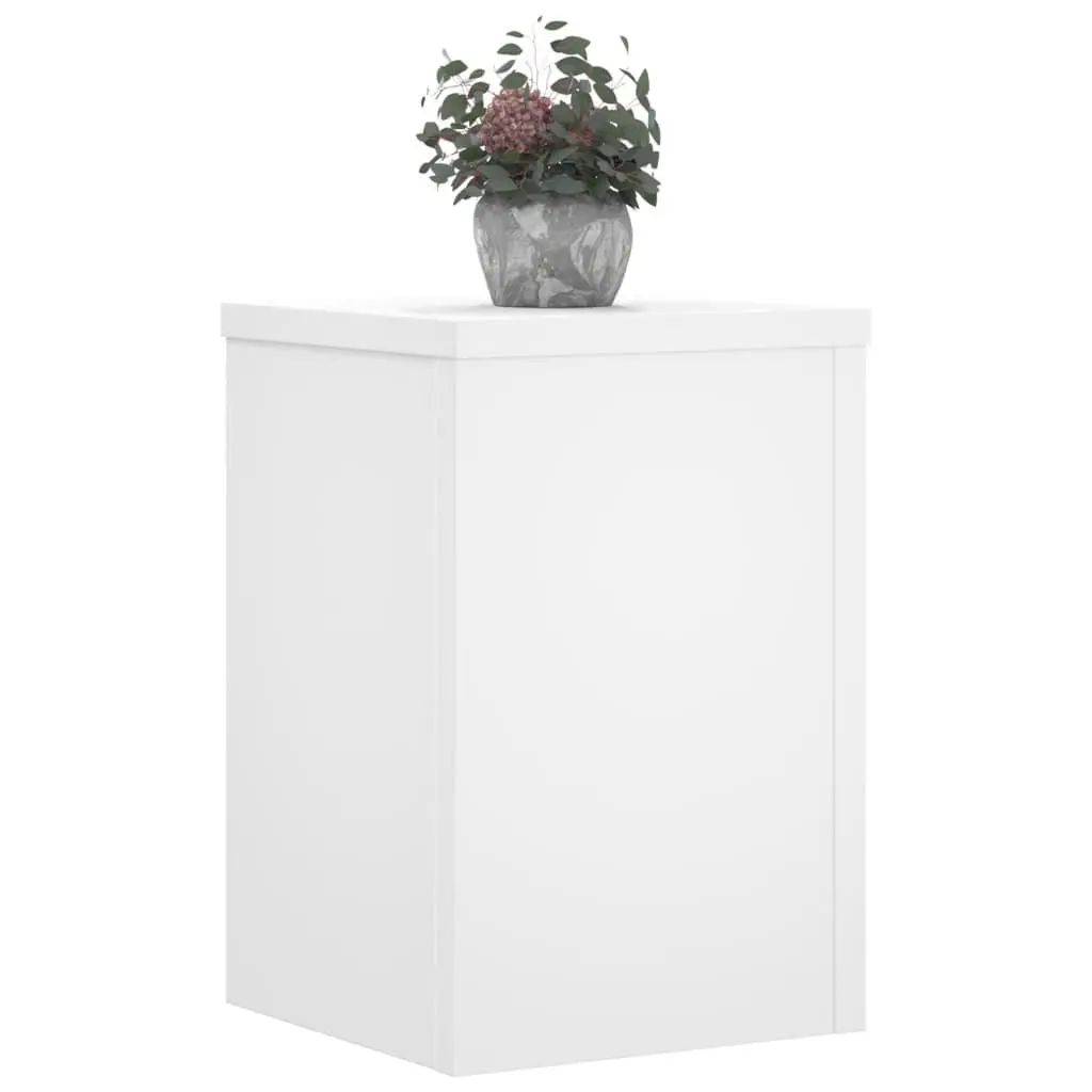 Plant Stands Display 20x20x30cm Engineered Wood White 2 Piece