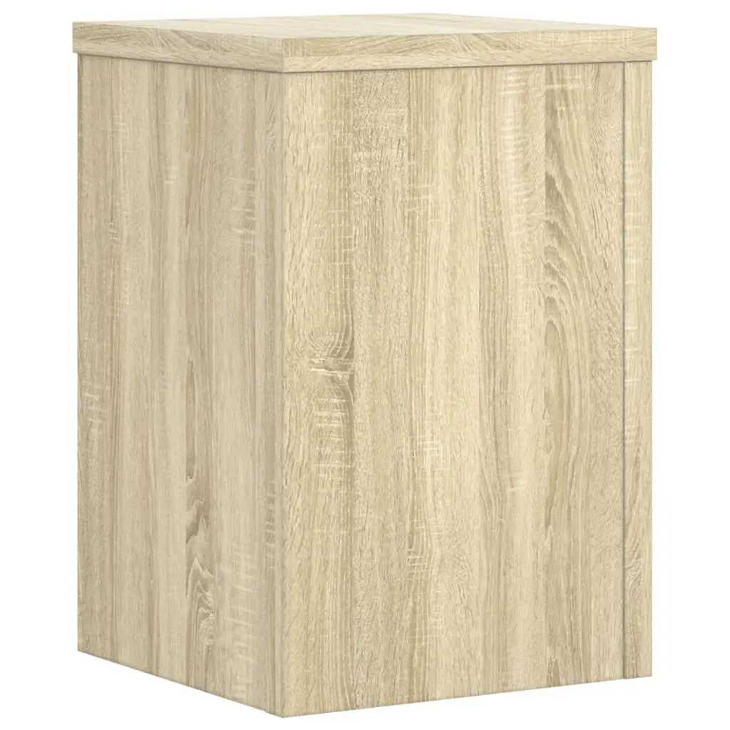 2 Pack Sonoma Oak Plant Stands 25x25x35 cm