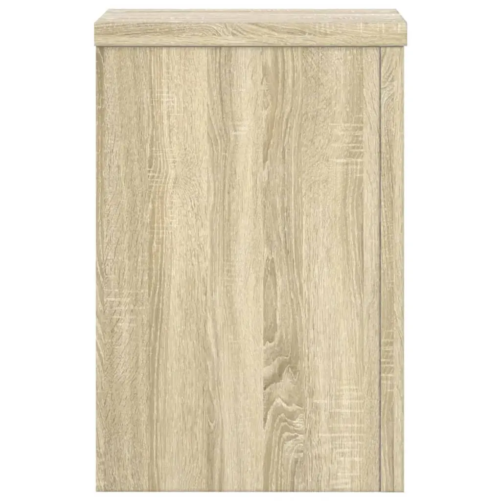 2 Pack Sonoma Oak Plant Stands 25x25x35 cm