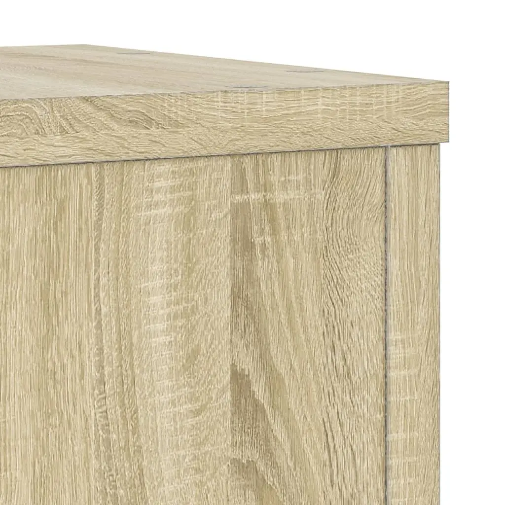2 Pack Sonoma Oak Plant Stands 25x25x35 cm