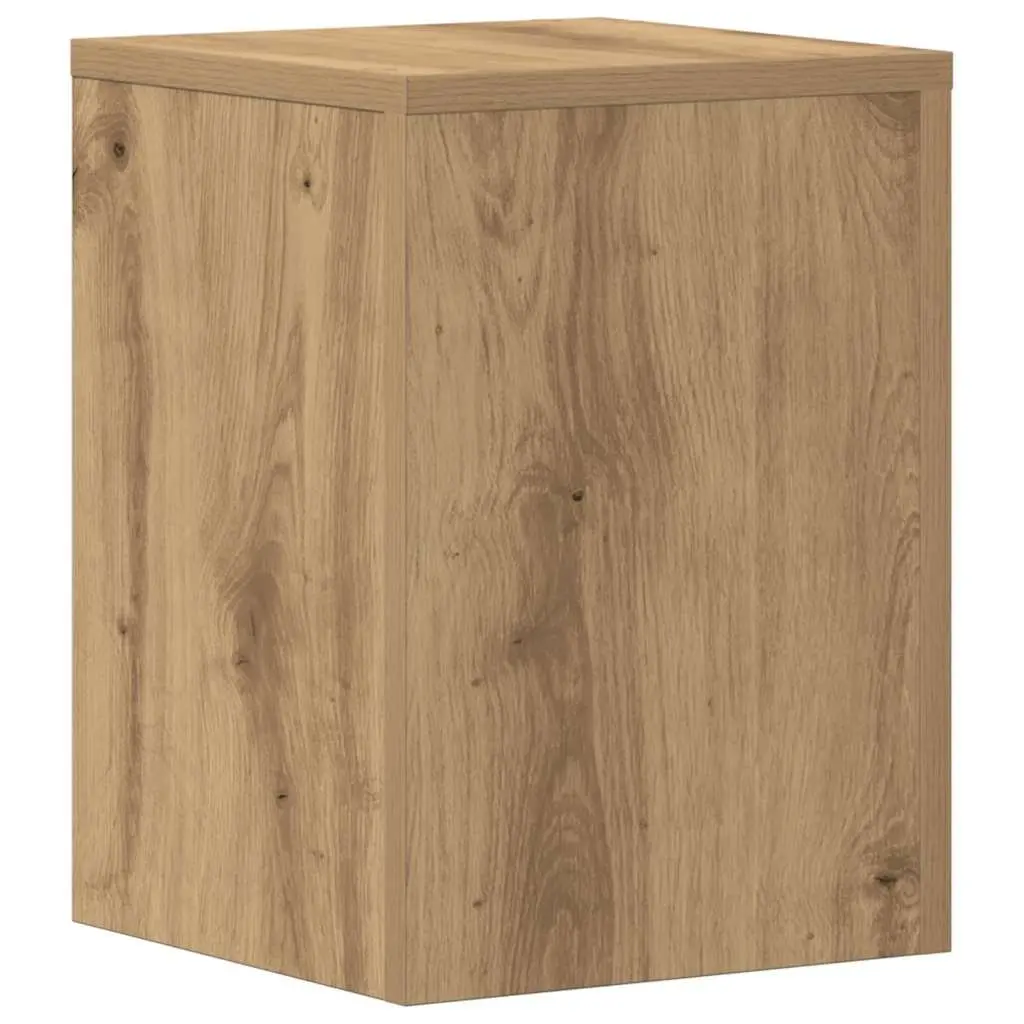 2 Piece Plant Stands Engineered Wood Brown 25x25x35cm Home Decor Display