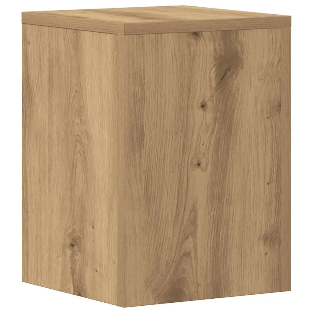 2 Piece Plant Stands Engineered Wood Brown 25x25x35cm Home Decor Display