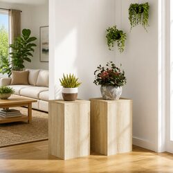 Quality Engineered Wood Plant Stands 2 pcs Sonoma Oak