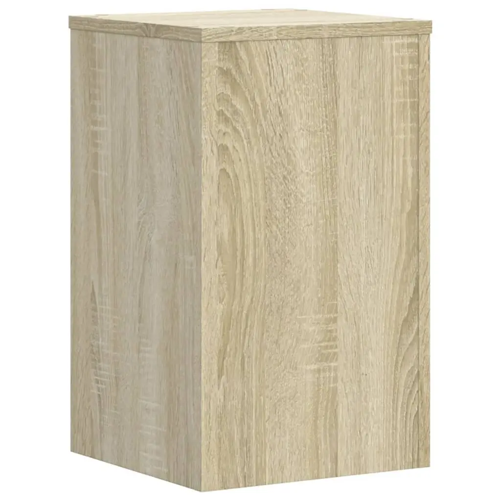 Plant Stands 2 Piece Engineered Wood Brown Sonoma Oak 30x30x50cm Flower Pot Display