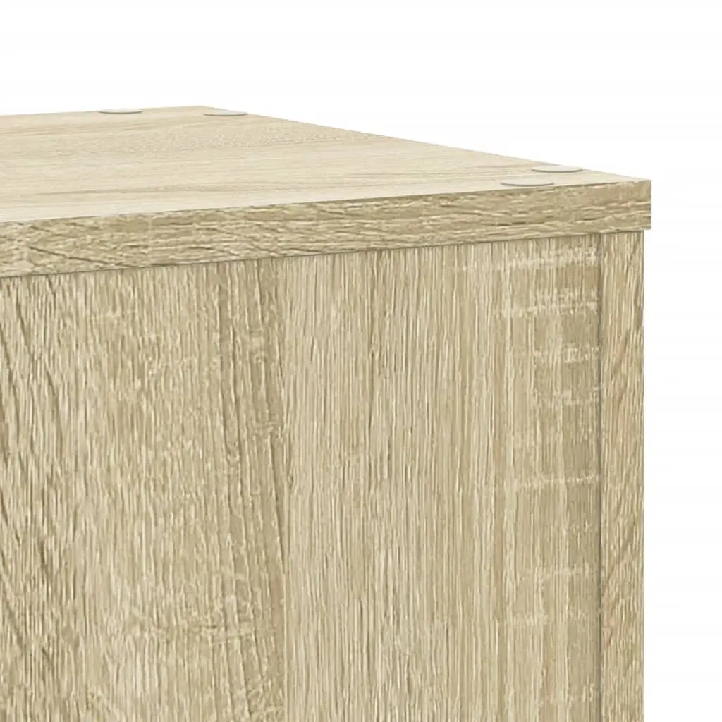 Plant Stands 2 Piece Engineered Wood Brown Sonoma Oak 30x30x50cm Flower Pot Display