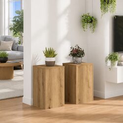 Durable Brown Plant Stands 30x30x50 cm - 2 pcs