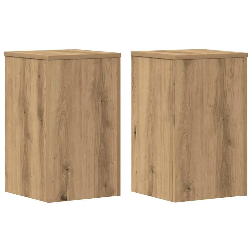 Plant Stands Engineered Wood 30x30x50 cm Brown 2 pcs