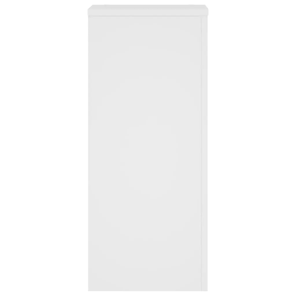 Plant Stand Engineered Wood 30x30x70 cm White