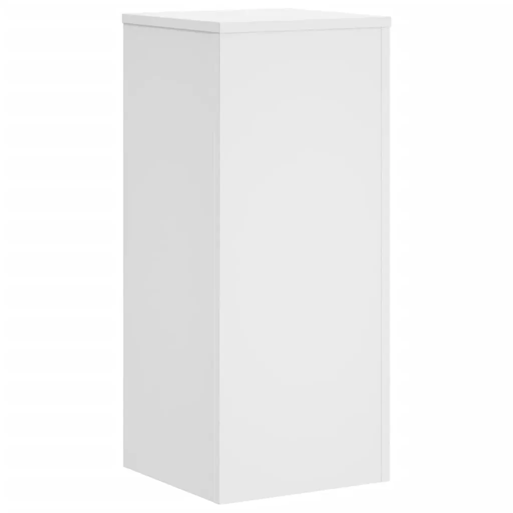 Plant Stand Engineered Wood 30x30x70 cm White