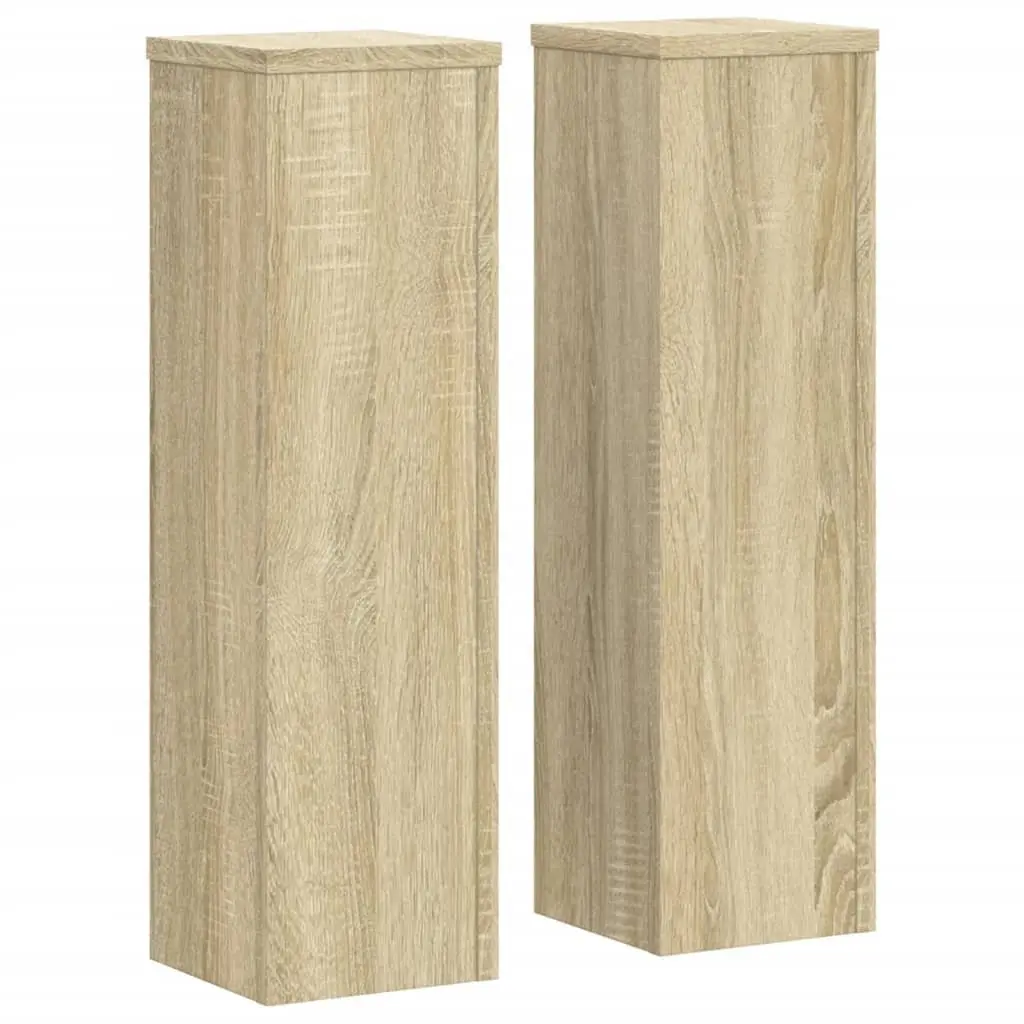 Sonoma Oak Plant Stands Set of 2