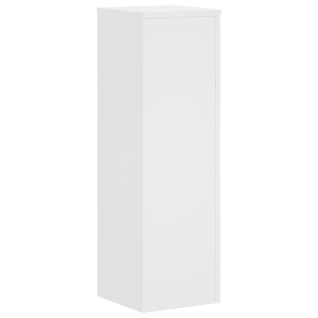 White Engineered Wood Plant Stands, 25x25x80 cm