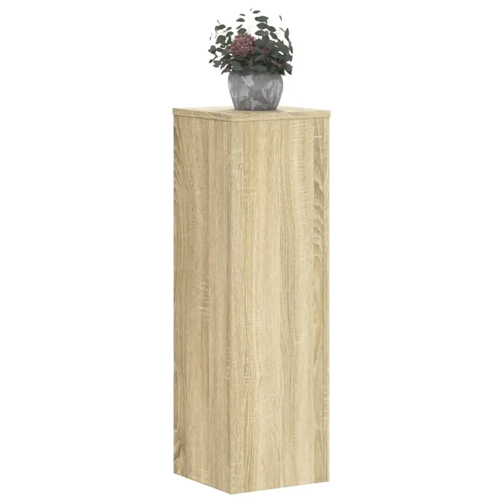 2 pcs Plant Stands Sonoma Oak 80 cm Engineered Wood