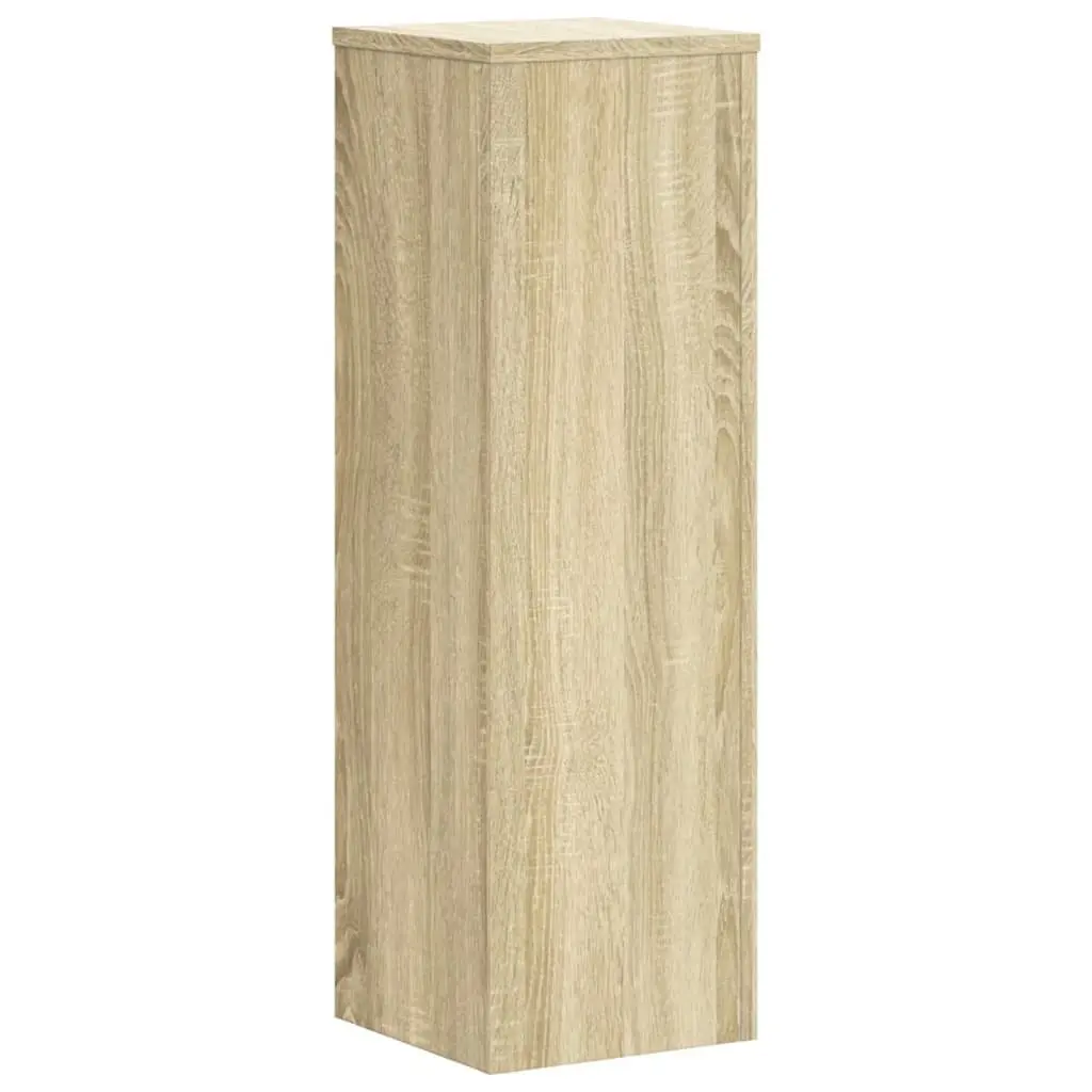 2 pcs Plant Stands Sonoma Oak 80 cm Engineered Wood