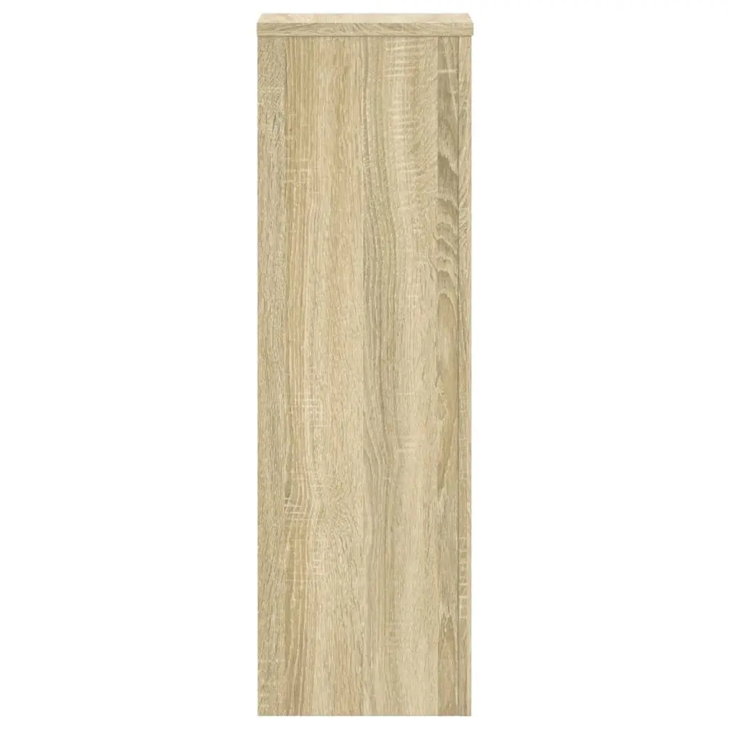 2 pcs Plant Stands Sonoma Oak 80 cm Engineered Wood