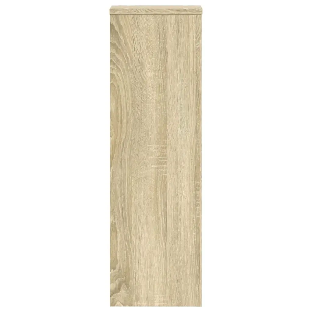 2 pcs Plant Stands Sonoma Oak 80 cm Engineered Wood