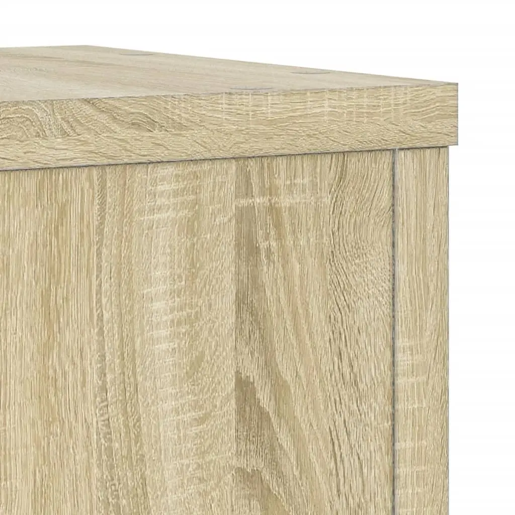 2 pcs Plant Stands Sonoma Oak 80 cm Engineered Wood
