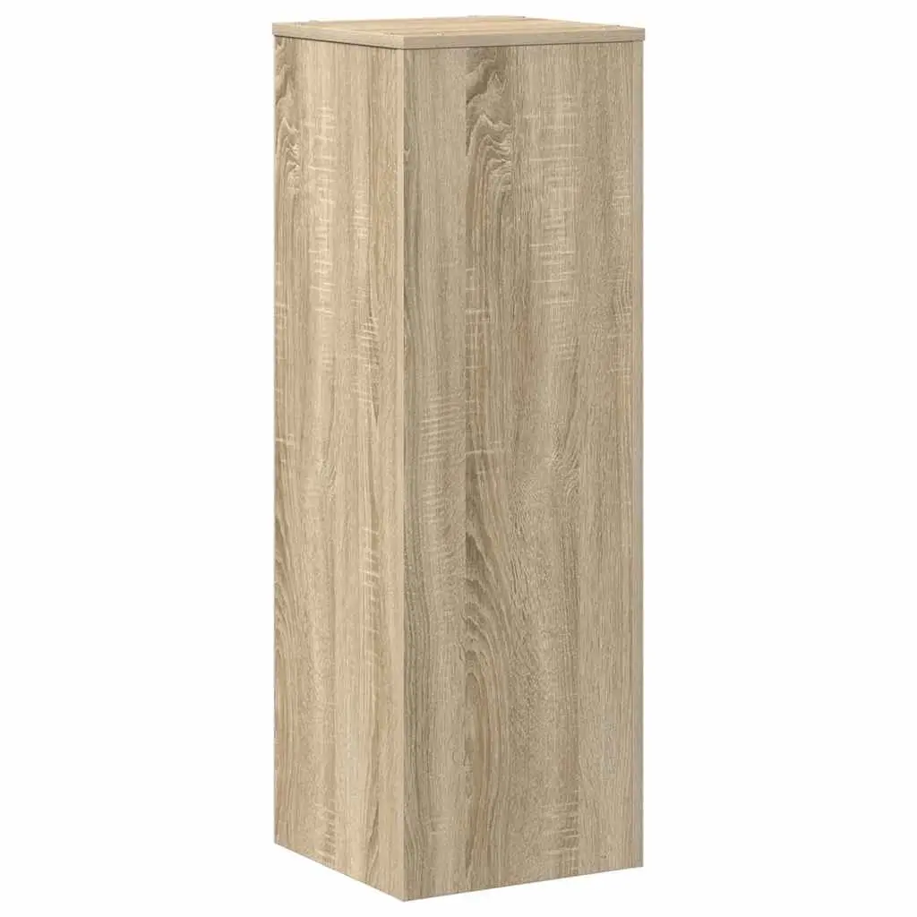Engineered Wood Plant Stand Brown 33x33x100cm Sturdy Display for Indoor Outdoor Decor
