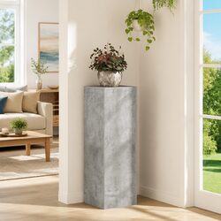 Concrete Grey Plant Stand 33x33x100cm Durable Design