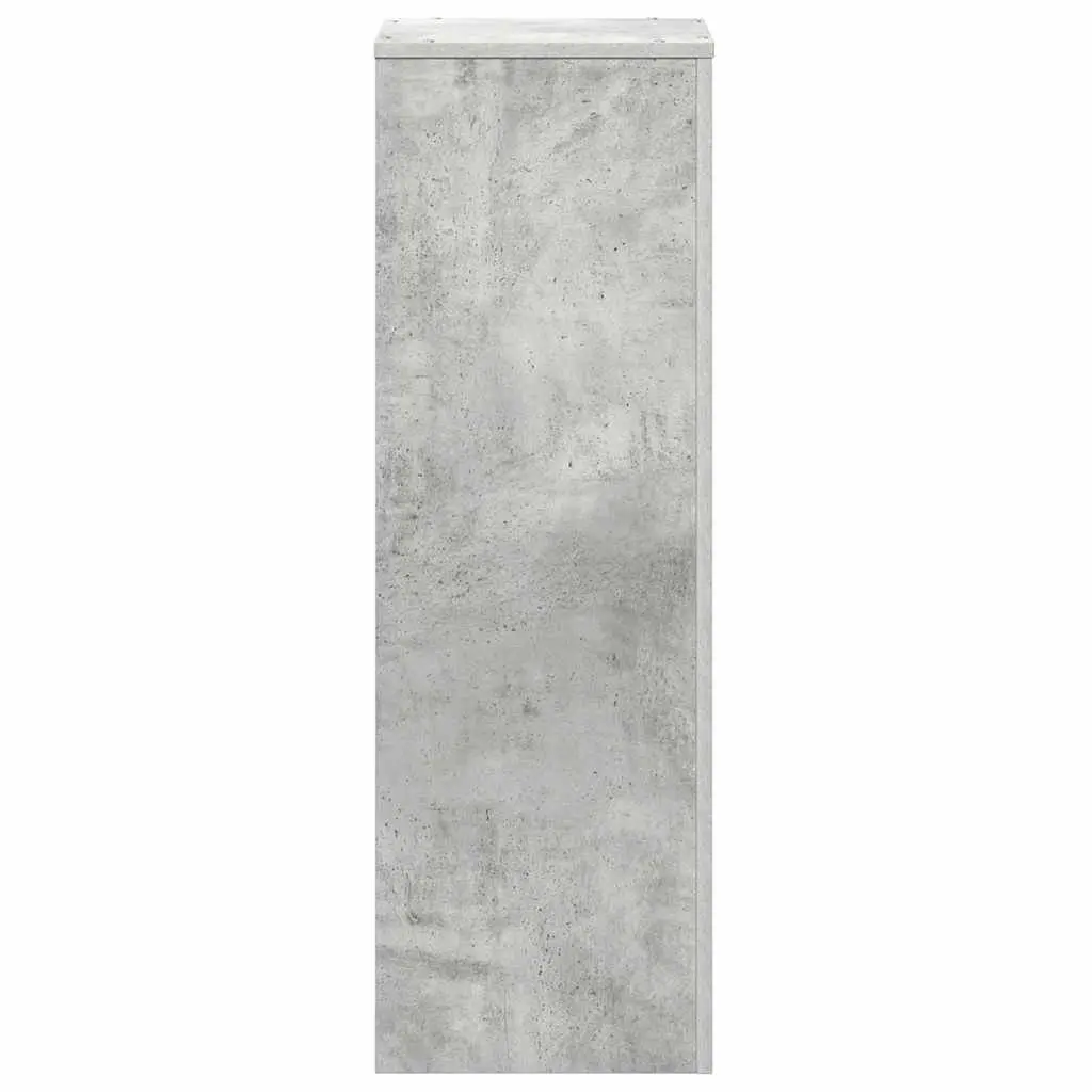 Plant Stand Concrete Grey 33x33x100cm Engineered Wood Flower Pot Display Stand