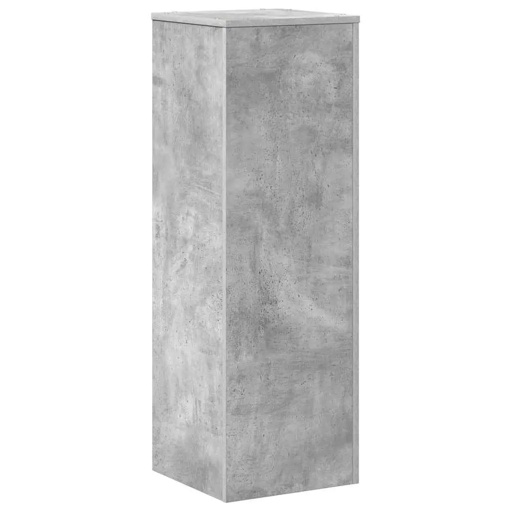 Plant Stand Concrete Grey 33x33x100cm Engineered Wood Flower Pot Display Stand