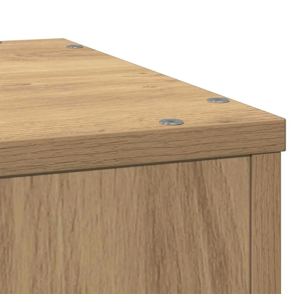 Brown Engineered Wood Plant Stand 33x33x100cm