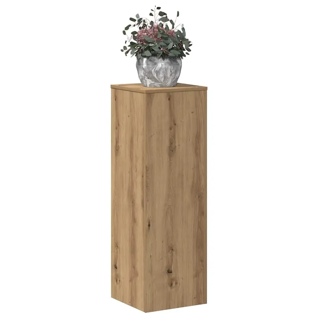 Brown Engineered Wood Plant Stand 33x33x100cm