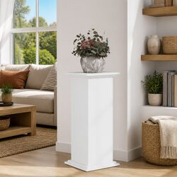 White Plant Stand 33x33x80 cm Engineered Wood Holder