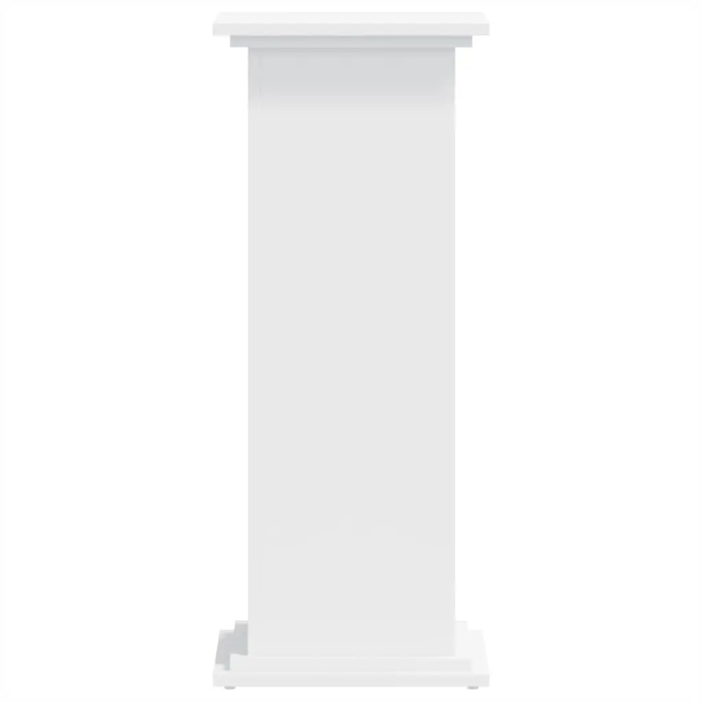 Plant Stand Engineered Wood 33x33x80 cm White