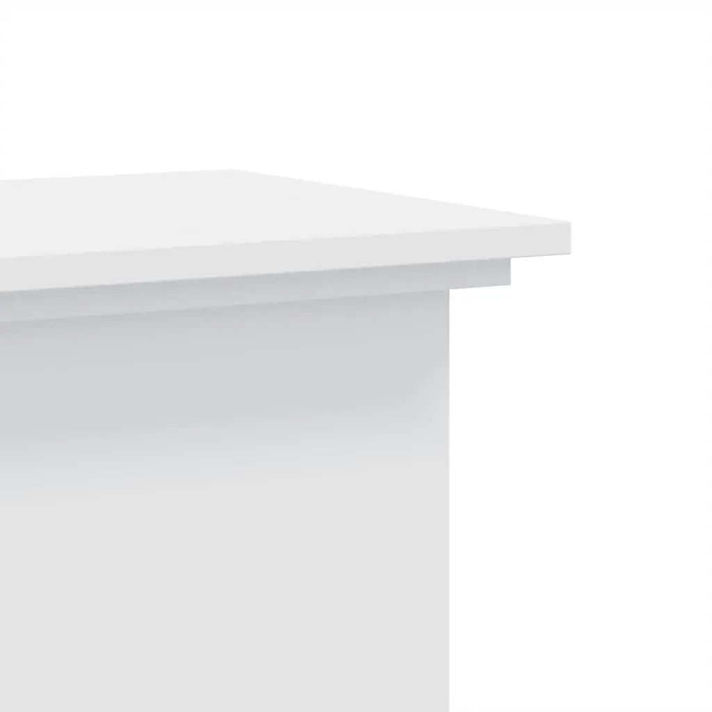 Plant Stand Engineered Wood 33x33x80 cm White