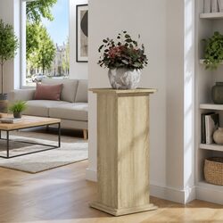 Sturdy Brown Engineered Wood Plant Stand for Decor
