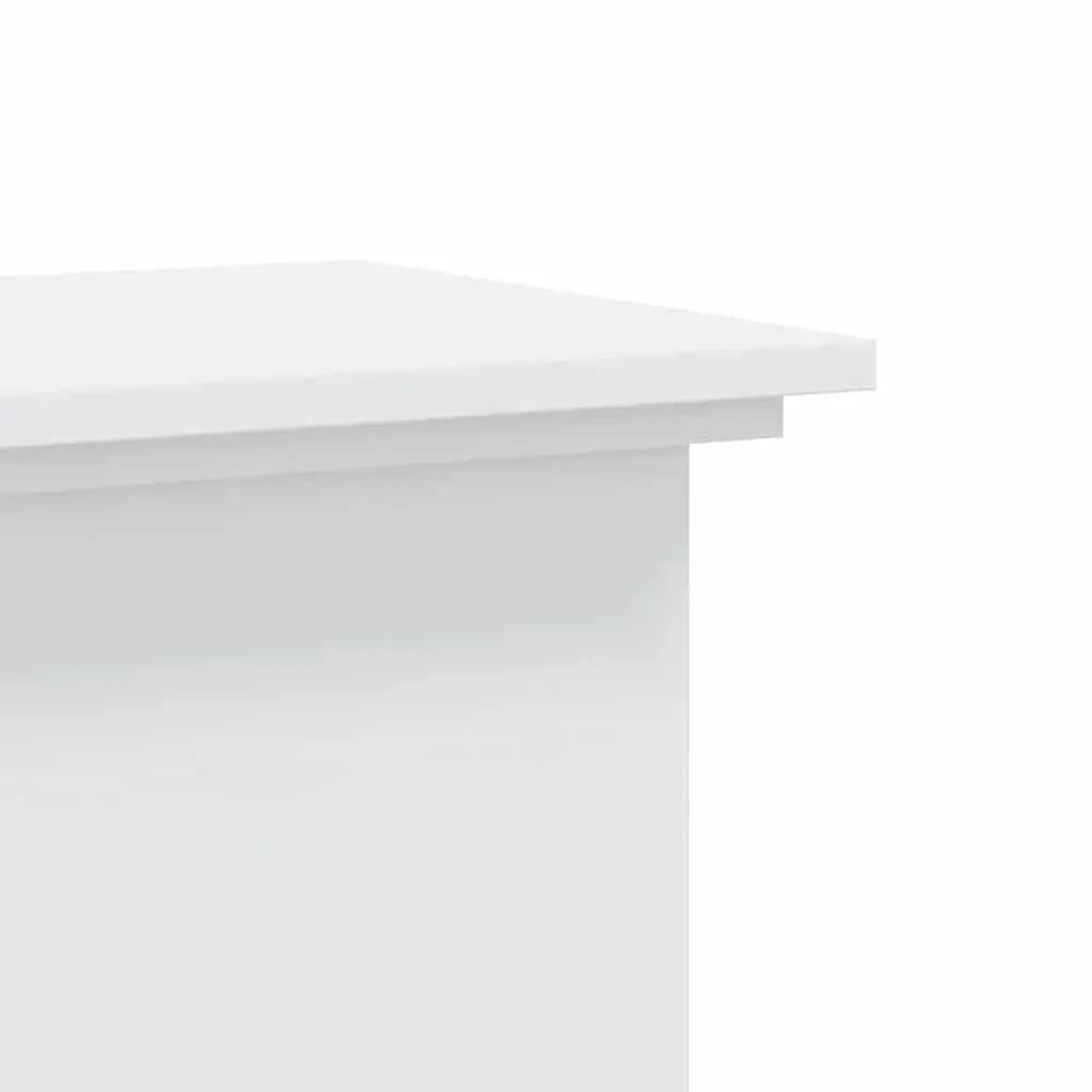 White Plant Stand 33x33x100cm Durable Engineered Wood