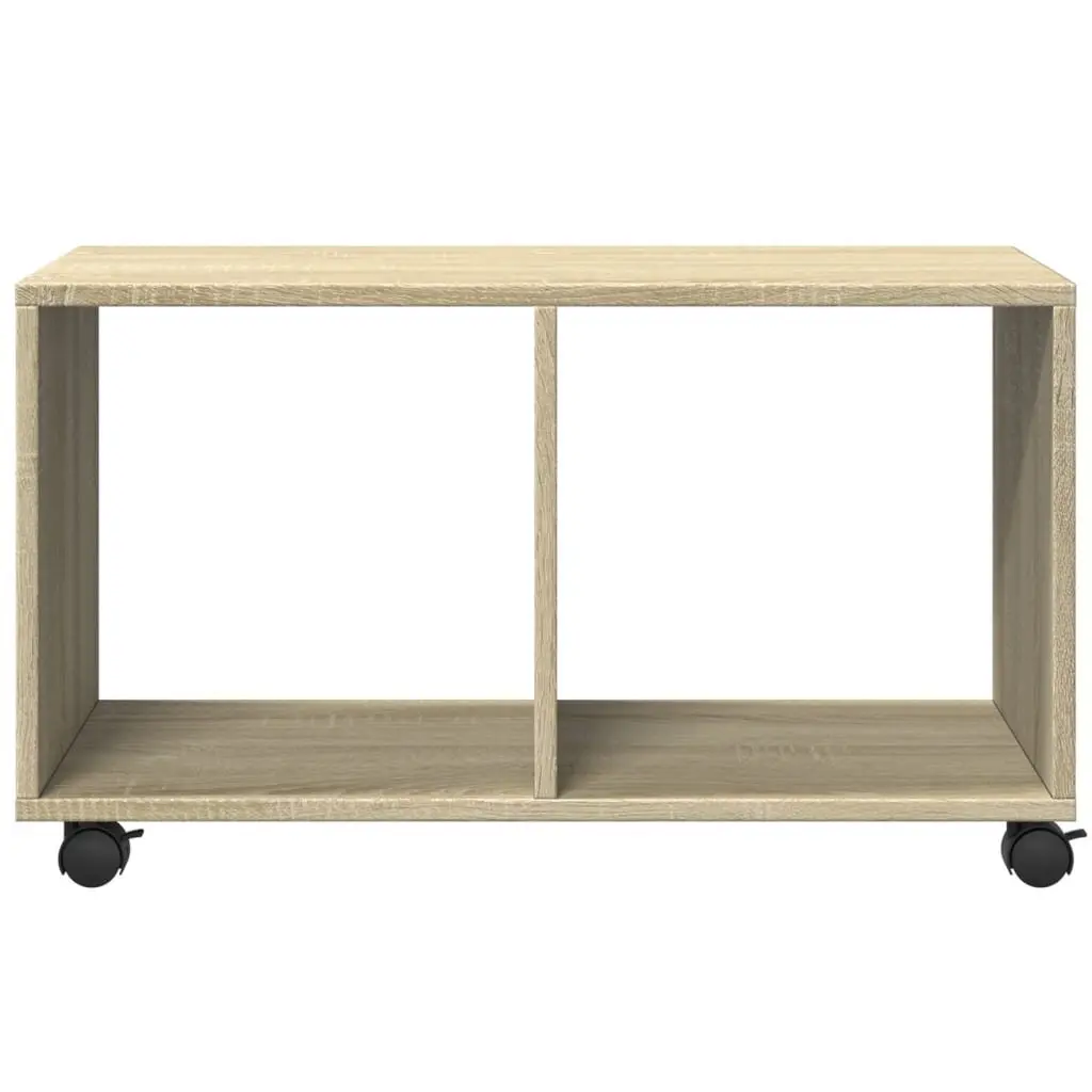 Rolling Cabinet Engineered Wood Brown 72L x 33W x 42.5H cm