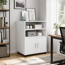 Durable Rolling Cabinet for Home Office and More