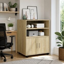 High-Quality Rolling Cabinet with Enclosed Storage