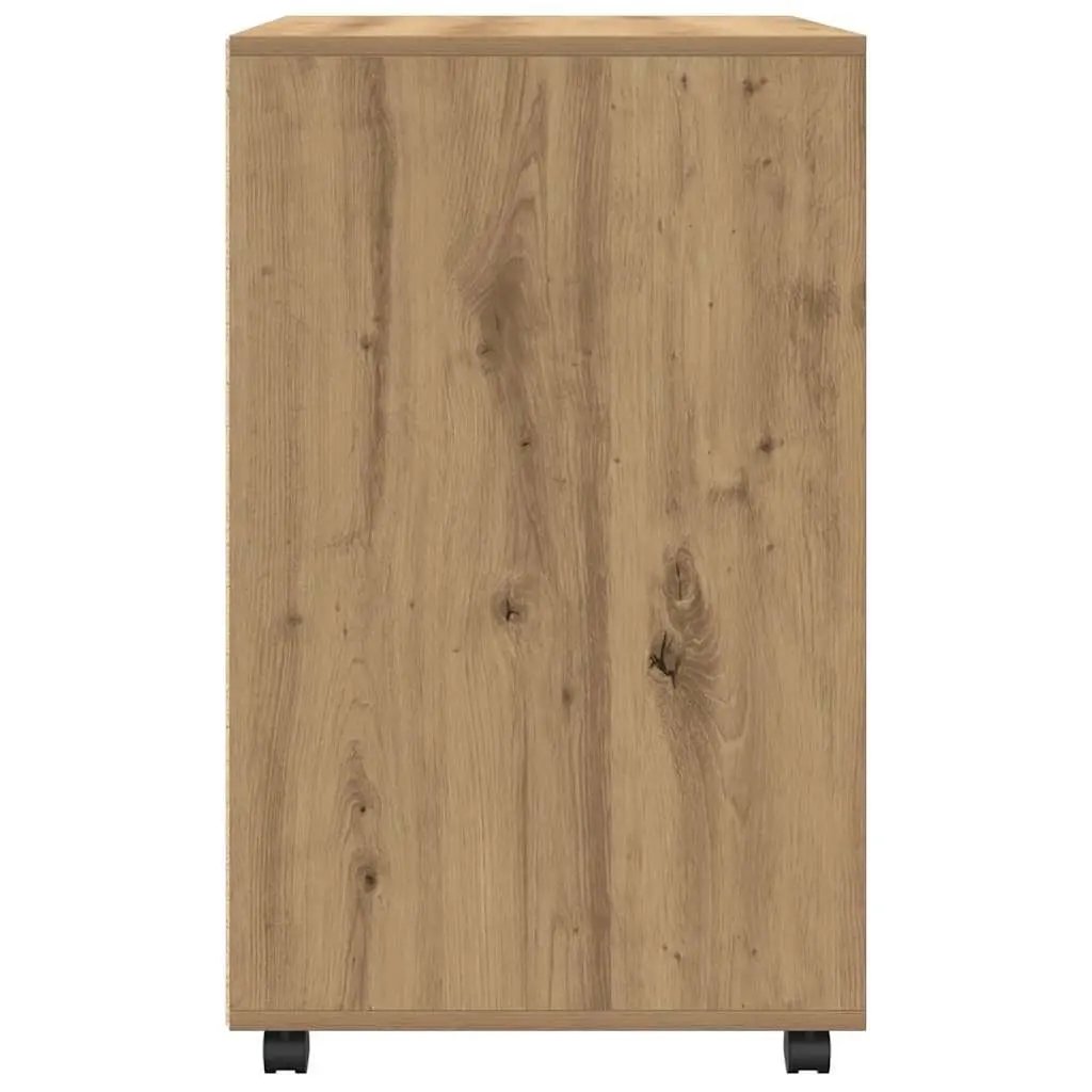 Rolling Cabinet Engineered Wood 60x48x81cm Brown