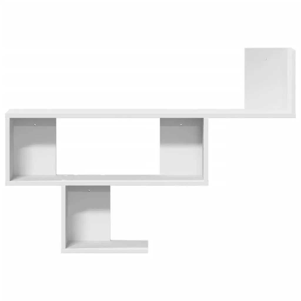 Wall Shelf Engineered Wood 100x15x70 cm White
