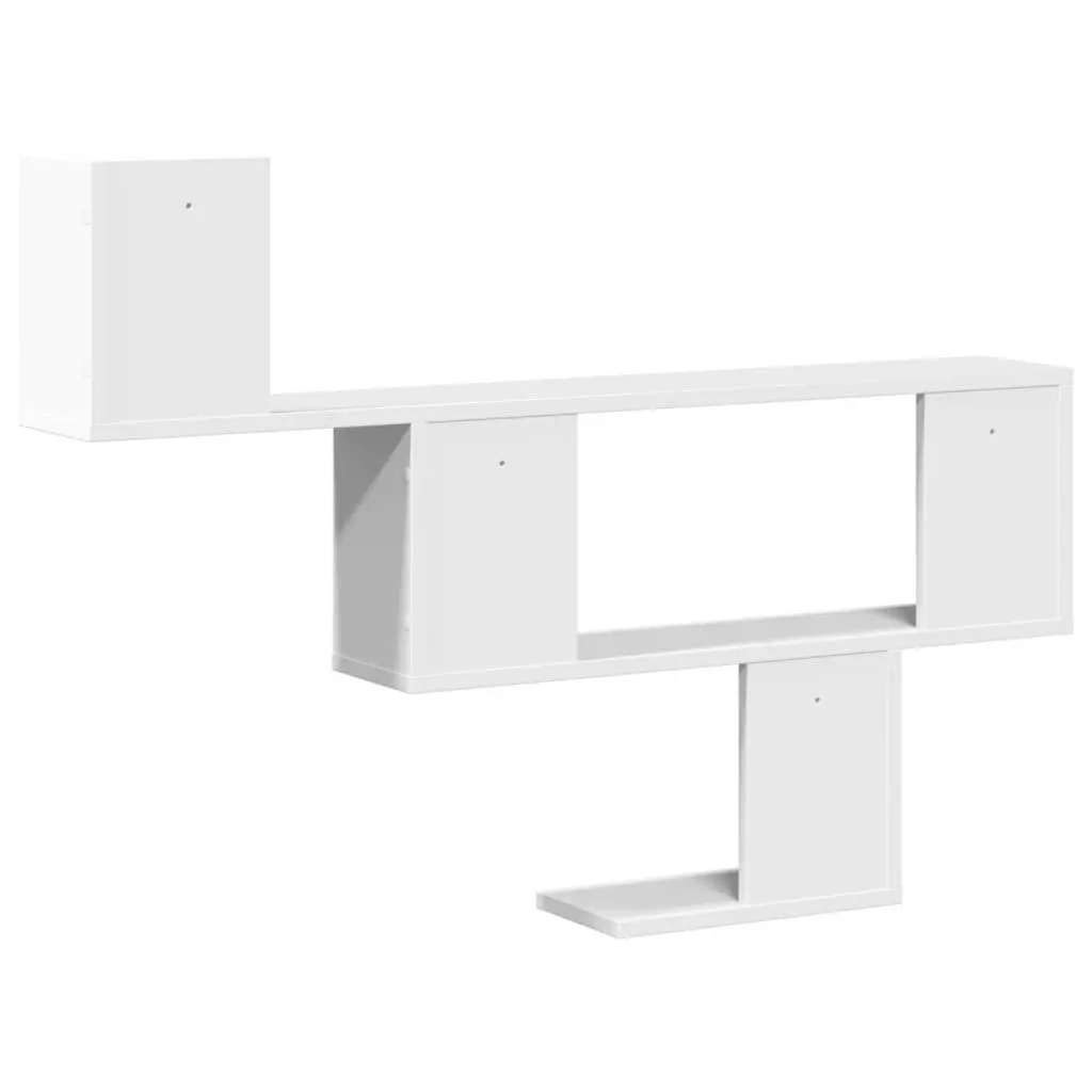 Wall Shelf Engineered Wood 100x15x70 cm White