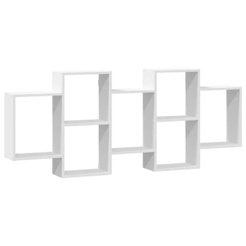 Engineered Wood Wall Shelf White 159x18x65 cm