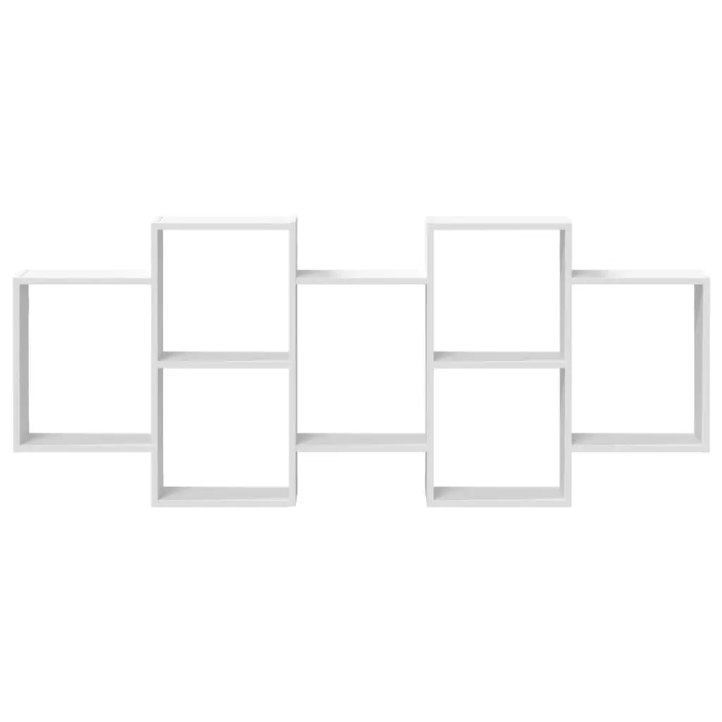 Engineered Wood Wall Shelf White 159x18x65 cm