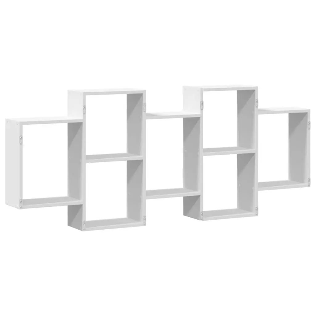 Engineered Wood Wall Shelf White 159x18x65 cm