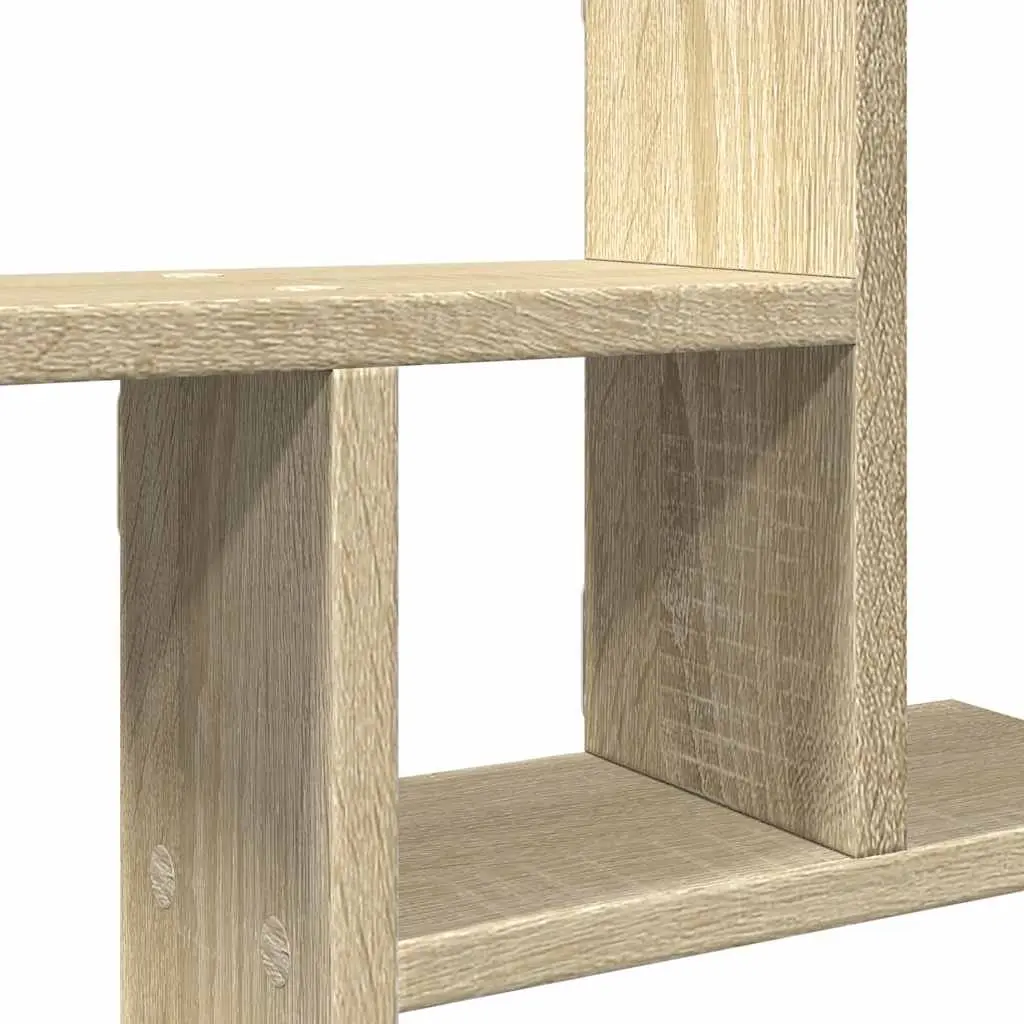 Wall Shelves Engineered Wood 38x12x38 cm Brown Sonoma Oak 2 pcs Floating Storage Display Organiser