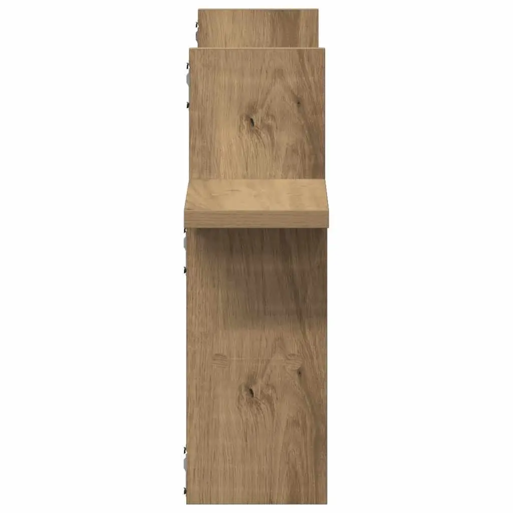 Brown Floating Wall Shelves for Organising