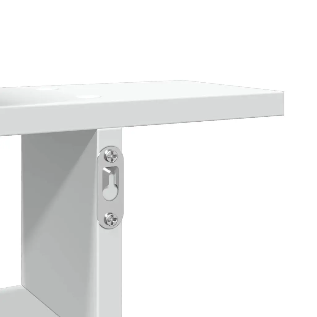 Floating Wall Shelves 2 pc White 50x12x50 cm for Display